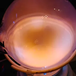 Potassium (K) glowing plasma discharge, photo 2 of 6