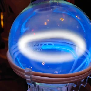 Iodine (I) glowing plasma discharge, photo 3 of 7