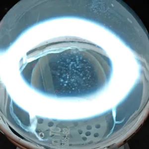 Lutetium (Lu) glowing plasma discharge, photo 5 of 5