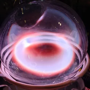 Scandium (Sc) glowing plasma discharge, photo 1 of 12