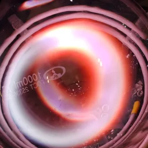 Scandium (Sc) glowing plasma discharge, photo 3 of 12