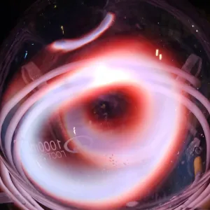 Scandium (Sc) glowing plasma discharge, photo 5 of 12