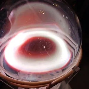 Scandium (Sc) glowing plasma discharge, photo 6 of 12
