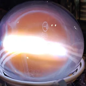 Lanthanum (La) glowing plasma discharge, photo 3 of 6