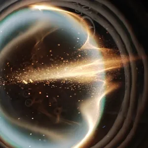 Carbon (C) glowing plasma discharge, photo 6 of 23