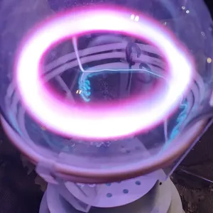 Yttrium (Y) glowing plasma discharge, photo 1 of 6