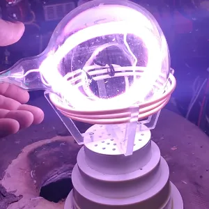 Yttrium (Y) glowing plasma discharge, photo 6 of 6