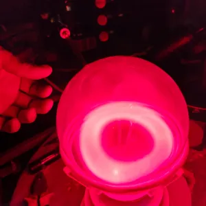 Lithium (Li) glowing plasma discharge, photo 1 of 8