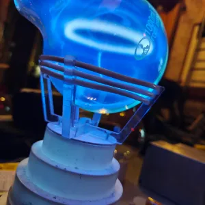 Iodine (I) glowing plasma discharge, photo 6 of 7