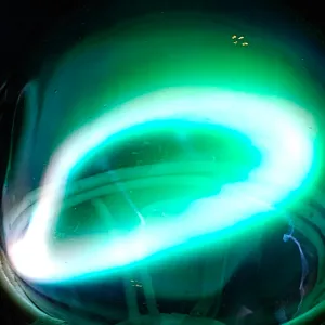 Iron (Fe) glowing plasma discharge, photo 7 of 11