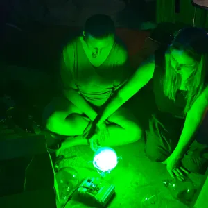 Ytterbium (Yb) glowing plasma discharge, photo 14 of 19