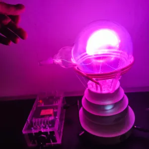 Strontium (Sr) glowing plasma discharge, photo 9 of 11