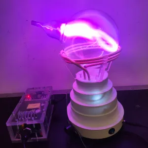 Strontium (Sr) glowing plasma discharge, photo 10 of 11