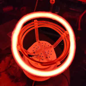 Neon (Ne) glowing plasma discharge, photo 12 of 18