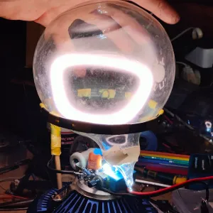 Xenon (Xe) glowing plasma discharge, photo 12 of 18