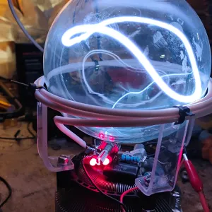 Xenon (Xe) glowing plasma discharge, photo 17 of 18