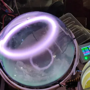 Xenon (Xe) glowing plasma discharge, photo 1 of 18