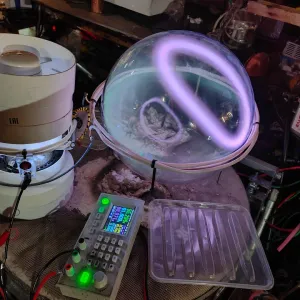 Xenon (Xe) glowing plasma discharge, photo 2 of 18