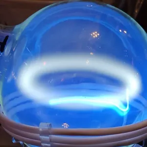 Iodine (I) glowing plasma discharge, photo 1 of 7