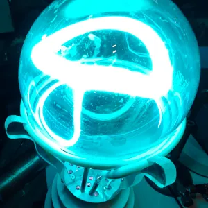 Titanium (Ti) glowing plasma discharge, photo 16 of 24