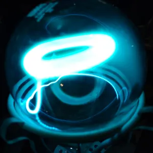 Titanium (Ti) glowing plasma discharge, photo 17 of 24