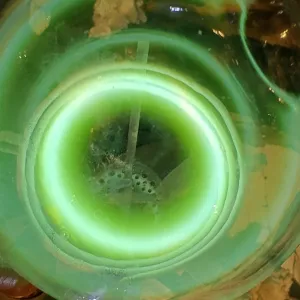 Fluorine (F) glowing plasma discharge, photo 2 of 9