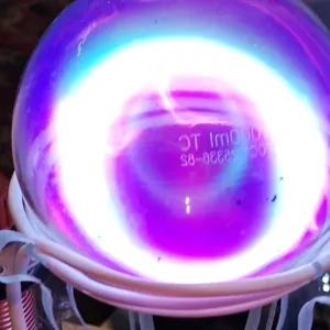 Titanium (Ti) glowing plasma discharge, photo 19 of 24