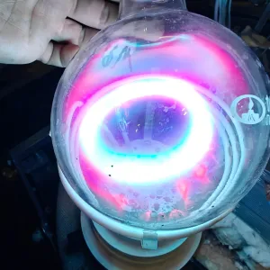 Titanium (Ti) glowing plasma discharge, photo 20 of 24