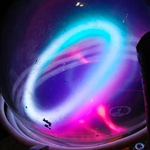 Titanium (Ti) glowing plasma discharge, photo 21 of 24