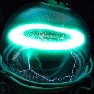 Iron (Fe) glowing plasma discharge, photo 11 of 11