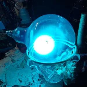 Titanium (Ti) glowing plasma discharge, photo 23 of 24