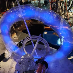 Xenon (Xe) glowing plasma discharge, photo 8 of 18