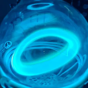 Titanium (Ti) glowing plasma discharge, photo 3 of 24