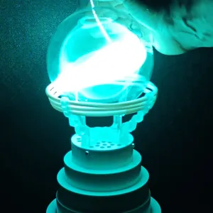 Titanium (Ti) glowing plasma discharge, photo 4 of 24