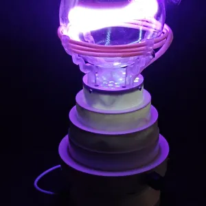 Europium (Eu) glowing plasma discharge, photo 1 of 18