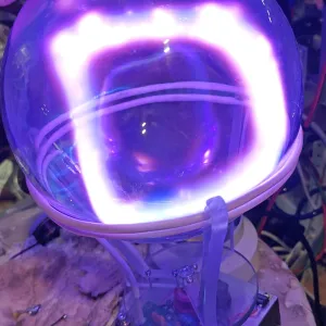 Europium (Eu) glowing plasma discharge, photo 3 of 18