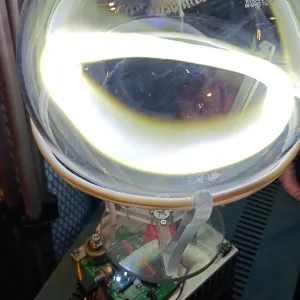 Cerium (Ce) glowing plasma discharge, photo 1 of 15