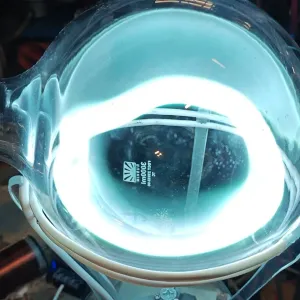 Praseodymium (Pr) glowing plasma discharge, photo 6 of 10