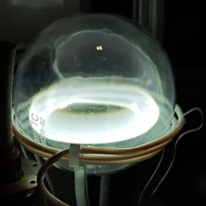 Cerium (Ce) glowing plasma discharge, photo 3 of 15