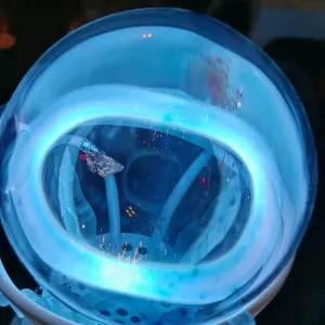 Rhenium (Re) glowing plasma discharge, photo 3 of 10