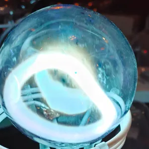 Rhenium (Re) glowing plasma discharge, photo 5 of 10