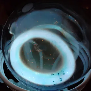 Rhenium (Re) glowing plasma discharge, photo 8 of 10