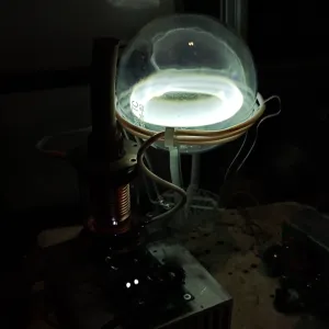 Cerium (Ce) glowing plasma discharge, photo 9 of 15
