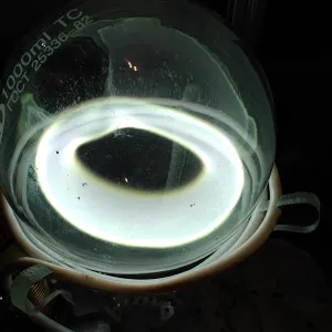 Cerium (Ce) glowing plasma discharge, photo 10 of 15
