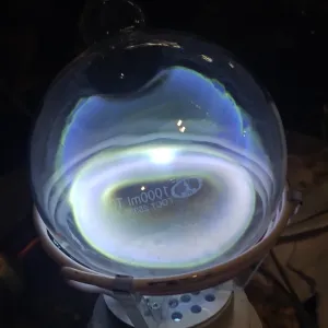 Cerium (Ce) glowing plasma discharge, photo 14 of 15