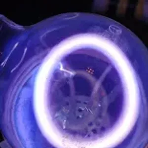 Cobalt (Co) glowing plasma discharge, photo 5 of 11