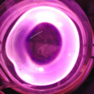 Europium (Eu) glowing plasma discharge, photo 16 of 18