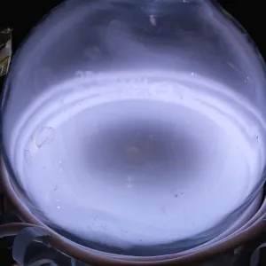 Chlorine (Cl) glowing plasma discharge, photo 3 of 8
