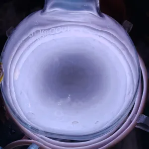 Chlorine (Cl) glowing plasma discharge, photo 4 of 8