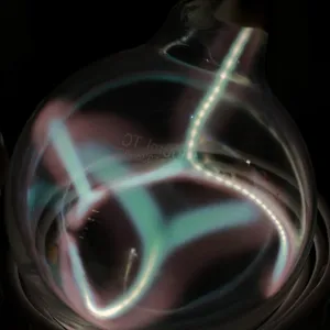 Tellurium (Te) glowing plasma discharge, photo 5 of 10